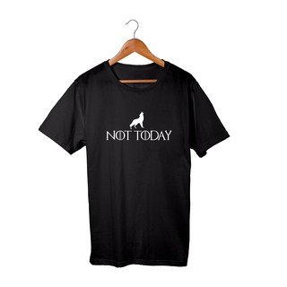 Camiseta Unissex Game Of Thrones Série HBO Lobo Not Today 100% Algodão
