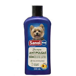 Shampoo para caes Sanol antipulgas 500ml
