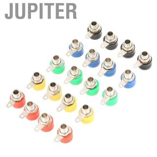 Jupiter 20pcs Cores Misturadas 4 Milímetros Speaker Amplificador Terminal Banana Plug Jack Soquete Conectores
