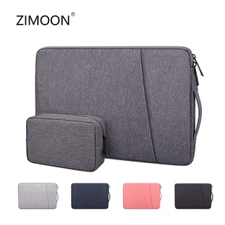 Waterproof Laptop Double Sleeve Side Carry Liner Bag 13/14/15 inch Notebook Handbag Macbook Air Pro Case Cover Laptop Inner Bag Carry Bag with Power Bag