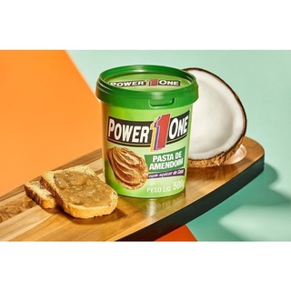 Pasta de Amendoim power1one açúcar coco