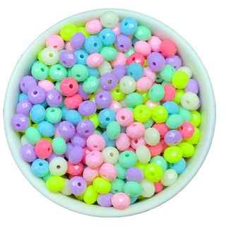 Miçanga Acrílica Candy Colors 8mm Artesanato Infantil Bijuterias