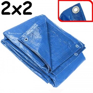 Lona Plastica Carreteiro 2x2m Com Ilhoes Impermeavel Azul (1)