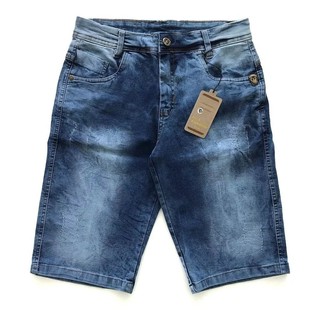 Bermuda Short Jeans Masculino Plus Size 36 ao 56 Elastano Varias Cores Grosso Com Qualidade Envio 24 Horas (6)