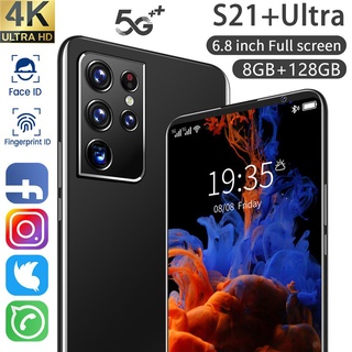 Sumsang S21 + Ultra Smartphone 6.8 Polegada 8 Gb De Ram + 128 Gb Rom Telefone Móvel Celulares