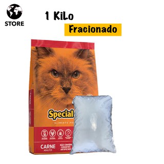 Ração Special Cat Premium Carne para Gatos Adultos 1kg para gatos