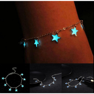 Fashion Luminous Five-pointed Star Beach Anklet Women Foot Anklet Jewelry