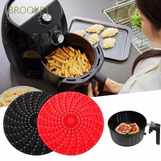 BROOKE1 Square Reusable Silicone Replacement Non-Stick Fit all Airfryer Baking Mat Air Fryer Liner