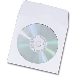300 Envelopes Papel Para Cd E Dvd Com Aba Visor Transparente