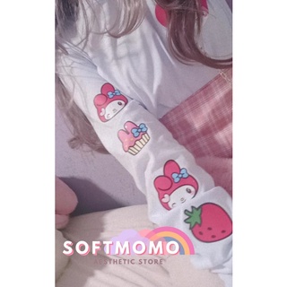 Blusa de manga comprida My Melody Sanrio Kawaii Soft Mymelody (3)