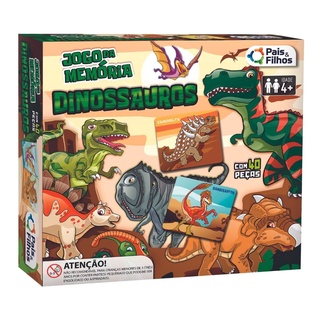 Jogo da Memória Dinossauros Pais e Filhos