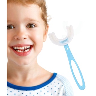 Escova dental Infantil Formato U 360 graus Crianças 6 à 12 anos