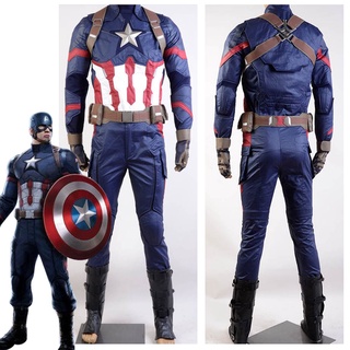 Em Estoque Vingadores Capitão América 3 Guerra Civil Traje Steve Roger Cosplay Design Para Adultos Novo