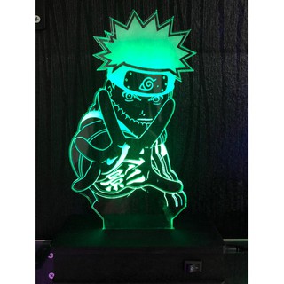 Luminária Led, Naruto, Anime, Presente, Decoração, 16 cores