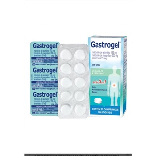 Gastrogel Antiacido Açao 3in1 com 20 comprimidos Mastigaveis