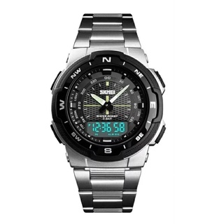 Relógio Masculino Skmei 1370 Digital Prova Dágua 50m Inox Sk