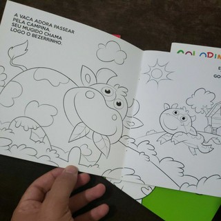 Livro Colorindo Animais: Animais Da Fazenda (2)