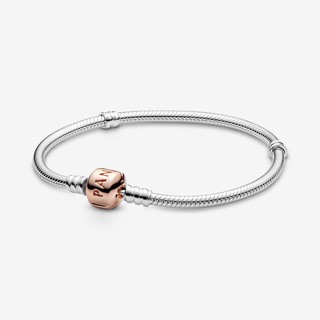 Pandora Moments Classic Snake Chain Bracelet Women Personalized DIY Charm Jewellery Bead Accessory Basic Bracelet gift (6)