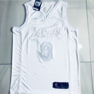 Camisa De Basquete NBA jersey Los Angeles Lakers 8 # Kobe Bryant white MVP (1)