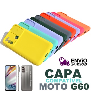 Capa Capinha Case Compatível Motorola Moto G60 JANELINHA Aveludada Com Protetor de Camera Para Smartphone Moto G60 Varias