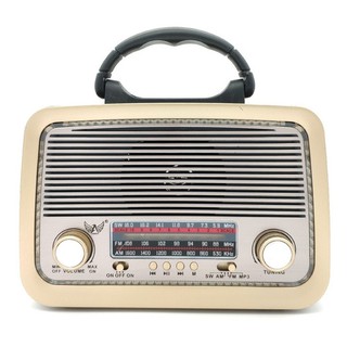 Caixa Som Antiga Radio Portátil Retro Bluetooth Am Fm Sd Usb (3)
