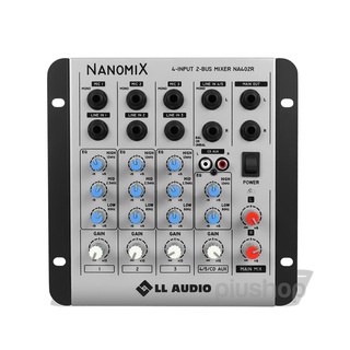 Mesa de Som 4 Canais Nanomix Bivolt LL Áudio NA402R Mixer