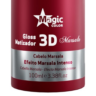 Gloss Matizador 3d Marsala Vermelho Magic Color 100ml (3)