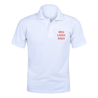 Camisa ou Camiseta Polo Uniforme com seu Logo com sua Marca com sua Arte Empresa