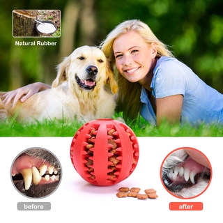 Bola De Borracha Brinquedo Da Mastigação Do Filhote De Cachorro Dog Pet Chew Formação Inteligente Cão Dente Limpeza Hortelã Fornecimentos