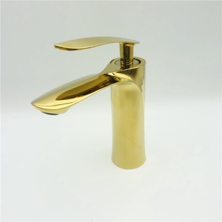 Torneira Monocomando Misturador Banheiro Lavabo Dourado (4)
