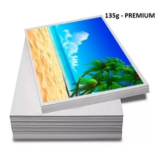 Papel Fotográfico Premium A4 Glossy 135g - 100 Folhas