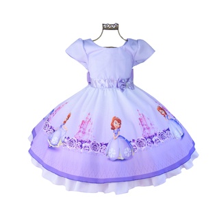 Vestido Princesa Sofia Infantil - Promocional