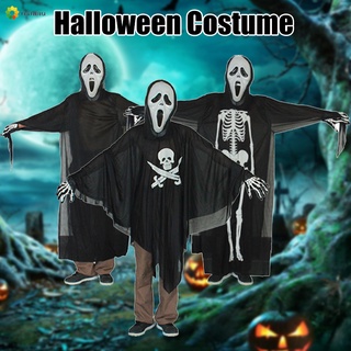 Fantasia Esqueleto Fantasma Festa Halloween Carnaval Desempenho Interessante