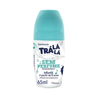 Tralálá S/ Perfume Desodorante Rollon Infantil S/ Alcool 65ml