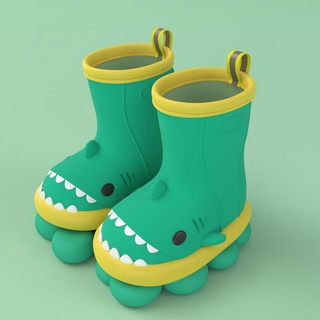 ◄ ✈ # Conjunto Infantil Estampa De Desenho 3d 55 Botas De Chuva Bebê Meninos Meninas Antiderrapante Sapatos De Água Crianças & 39