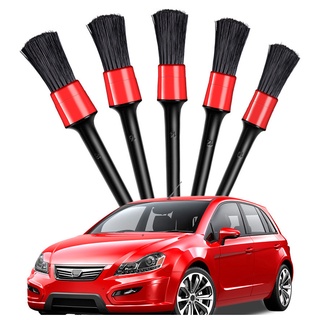 [GAZECHIMP]5pcs Car Detailing Brush Set Detail for Interior & Exterior Cleaning Brushes