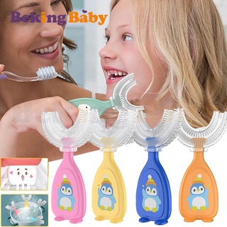 Escova De Dentes Em Forma De U Para Crianças 2-12 Anos