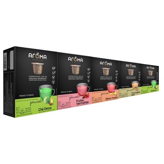 50 Capsulas Para Nespresso - Kit Cha Termogenico - Aroma
