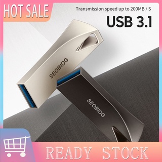 Bli_SEOBIOG Flash Memory Stick High-speed Transmission Large Memory Mini USB3.1 Metal Flash Storage Stick for Speaker