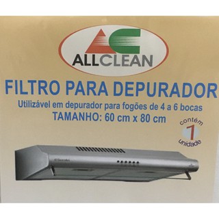 Filtro para Depurador/ Exaustor Fogões de 4 a 6 bocas