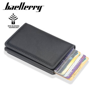Baellery Men's Card Holder RFID Automatically Pop Up Card Case Card Wallet for Men