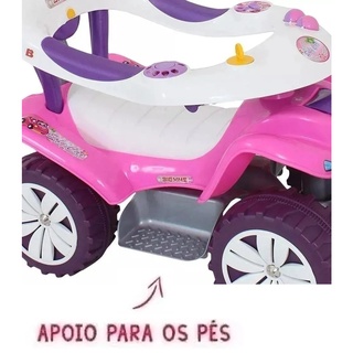 Carrinho Andador de Passeio Rosa Quadriciclo Sofy Car Biemme (3)