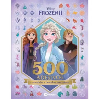 Livro 500 Adesivos E Atividade Frozen 2 Disney Culturama Novo