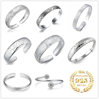 20 pulseiras de moda femininas de prata 925 diferentes / joias originais-014