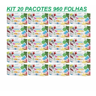 20 Lenços Umedecidos 48 Folhas Turminha da Bagunça - kit Com 960 Toalhas Umedecidas