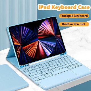iPad Keyboard Smart Touchpad Keyboard Case with Pencil Slot for 10.2 inch iPad & 10.9 inch iPad Wireless Magic Integrated Keyboard