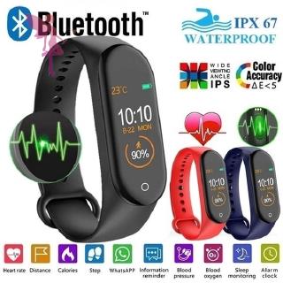 Smartwatch relógio smart watch m3 m4 jam pintar pulseira à prova d’água monitor batimentos cardíacos/pressão sanguínea para xioami