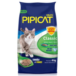 Areia Higiênica Pipicat Classic para Gatos 4kg (1)