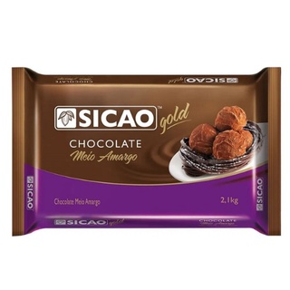 Sicao Chocolate Barra Gold Meio Amargo 2,1Kg