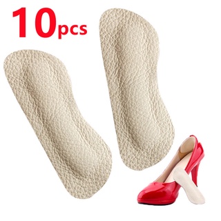10 par Protetora de calcanhar Colante Confortável Sapato em Tecido Bege